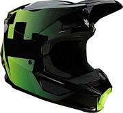 Kaski motocyklowe - FOX Unisex V1 Tayzer Black Helmet, czarny, S EU - miniaturka - grafika 1