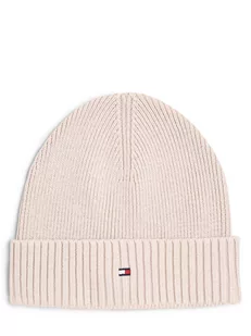 Tommy Hilfiger - Czapka męska z dodatkiem kaszmiru, beżowy - Czapki męskie - miniaturka - grafika 1