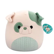 Maskotki i pluszaki - SQK - Medium Plush (12" Squishmallows) (TBD - Cream and Green Bulldog W/Green Embossed Cable Knit Belly) - miniaturka - grafika 1
