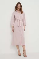 Sukienki - Joop! sukienka kolor różowy maxi prosta - miniaturka - grafika 1
