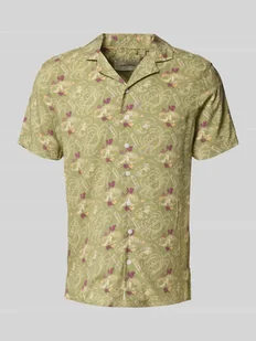 Koszula casualowa o kroju slim fit z kołnierzem z połami model ‘ASCOT’ - Koszule męskie - miniaturka - grafika 1