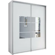 Szafy - Szafa Przesuwna 150 A2 Skąpski Meble Grafit, Biały, 215 cm - miniaturka - grafika 1