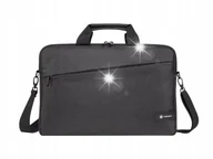 Torby na laptopy - Torba podróżna ochronna na laptopa Natec Beira 15,6'' Pasek na ramię Czarna - miniaturka - grafika 1