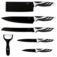 Noże kuchenne - CECOTEC Zestaw noży Cecotec 6 Set Black Swiss Chef Knives 6 szt. Czarny - miniaturka - grafika 1