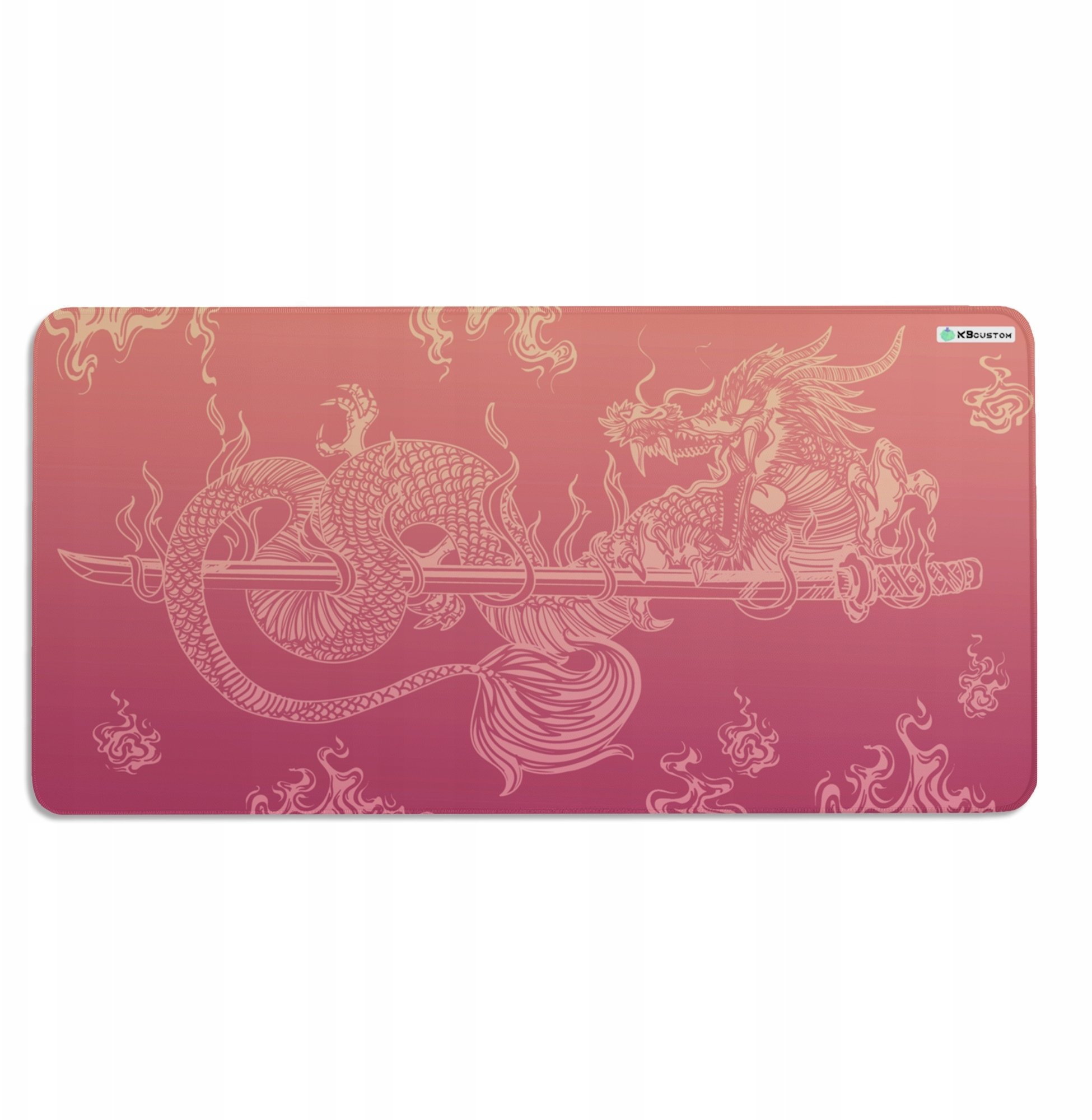 Podkładka KBcustom DUŻA PODKŁADKA MATA POD MYSZKĘ MYSZ 100x50 XXXL KBcustom Biurko Dragon 18