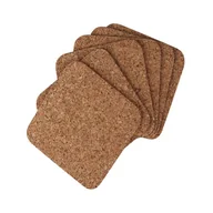 Inne naczynia kuchenne - Altom KPL. 6 PODKŁADEK KWADRATOWYCH 10X10CM KOREK NATURALNY 5907618120197 - miniaturka - grafika 1