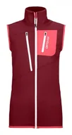 Kamizelki damskie - ORTOVOX damska kamizelka polarowa z siatki W kurtka, ciemna krew, S - miniaturka - grafika 1