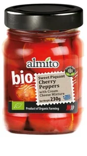 Almito Papryczka czereśniowa słodko-pikantna z miesz. serka śmietankowego 230/125g bio - Pasztet i przetwory mięsne - miniaturka - grafika 1