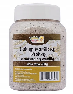 Cukier Waniliowy 2% z Naturalną Wanilią 400g Dobry w Wielorazowym Słoik - Cukier i słodziki - miniaturka - grafika 1