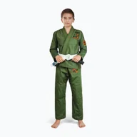 Kimona, stroje i obuwie - GI do brazylijskiego jiu-jitsu dla dzieci Ground Game Junior 3.0 zielone - miniaturka - grafika 1