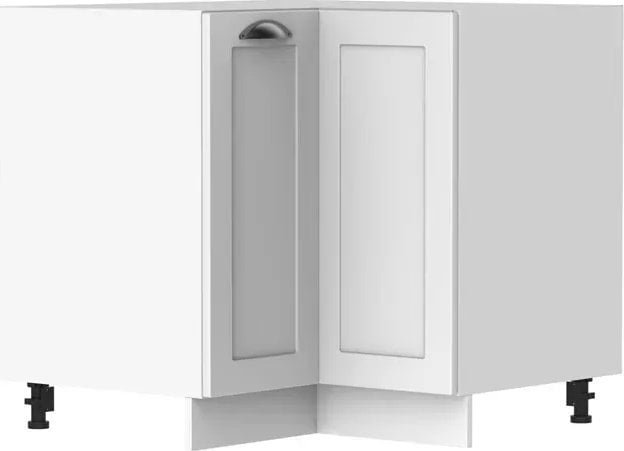 Elior Dolna szafka kuchenna narożna biała - Pergio 24X 86 cm
