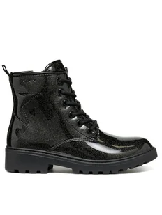 Geox Kozaki Jr Casey J9420G 000KC C9999 S Czarny - Buty dla dziewczynek - miniaturka - grafika 1