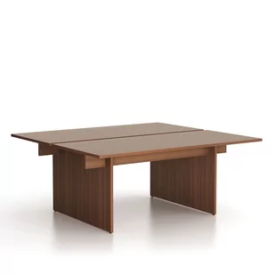 Stół DOUBLE SOLID, 1800 x 1650 x 743 mm, orzech - Biurka - miniaturka - grafika 2