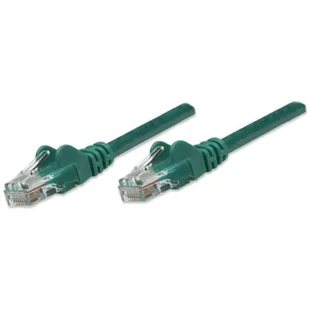 Intellinet Patch Cord RJ45, Snagless, Kat. 5e UTP 0.5m, zielony (318167) - Patchcordy - miniaturka - grafika 1