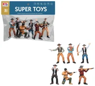 Zabawki militarne - ZESTAW FIGUREK KOWBOI 6 SZTUK - miniaturka - grafika 1