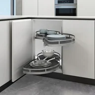 Nerki - KOSZ CORNER narożny cargo nerka PRAWY 600 cichy ANTRACYT do szafki narożnej - miniaturka - grafika 1