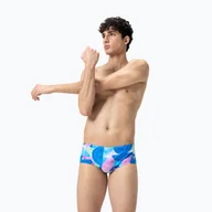 Kąpielówki męskie - Bokserki pływackie męskie Speedo 13.5 cm Allover Training Club Brief - miniaturka - grafika 1