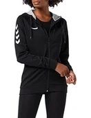 Bluzy damskie - Hummel Damska bluza z kapturem Hmlgo Cotton Zip Hoodie czarny czarny XS 204232-2001 - miniaturka - grafika 1