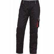 Odzież robocza - Delta Plus Spodnie z serii D-MACH pikowane z poliestru (65%) i bawełny(35%) kolor czarno-czerwony rozmiar S CORP DMACHPAWNRPT DMACHPAWNRPT - miniaturka - grafika 1