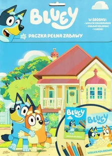 Bluey. Paczka pełna zabawy - książka - Kolorowanki, wyklejanki - miniaturka - grafika 1