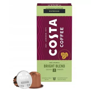 Costa Kapsułki Coffee Bright Blend, Kompatybilne z Nespresso Espresso, Ilość, 10 Kapsułek - Kawa w kapsułkach i saszetkach - miniaturka - grafika 1