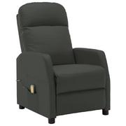 Stoły i łóżka do masażu - Vida Rozkładany fotel masujący antracytowy sztuczna skóra V-321362 - miniaturka - grafika 1