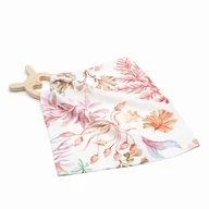 Gryzaki dla dzieci - Drewniany gryzak Q-bunny z chusteczką bambusową Flora / Qbana Mama - miniaturka - grafika 1