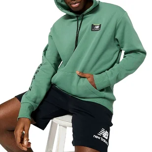 Bluza New Balance MT23506JD - zielona - Bluzy sportowe męskie - miniaturka - grafika 1