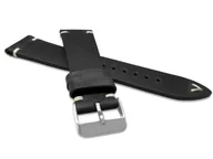 Akcesoria do zegarków - Skórzany pasek do zegarka 22 mm Lavvu LSNUB22 skóra licowa - miniaturka - grafika 1