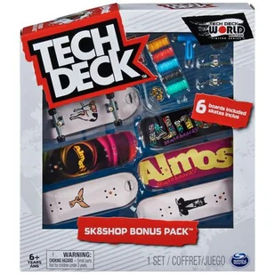 Tech Deck Sk8Shop bonus pack Almost 6 fingerboardów - Samochody i pojazdy dla dzieci - miniaturka - grafika 1