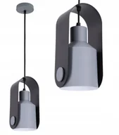 Lampy sufitowe - Lampa sufitowa wisząca E27 Scandi Szara - miniaturka - grafika 1