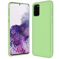 Etui i futerały do telefonów - Etui na telefon Samsung Galaxy S20+ silikonowo-żelowe etui ochronne na telefon komórkowy, zielone - miniaturka - grafika 1