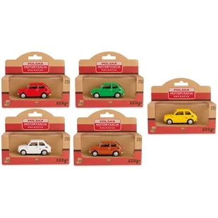 Samochód DAFFI Kolekcja Polskiej Motoryzacji Fiat 126p K-617 (1 samochód) - Kolekcjonerskie modele pojazdów - miniaturka - grafika 1