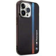 Etui i futerały do telefonów - Etui BMW BMHCP14X22HVGV iPhone 14 Pro Max 6.7" czarny/black IML Tricolor Stripe - miniaturka - grafika 1