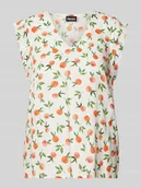 Koszulki i topy damskie - Top z wiskozy z dekoltem w serek model ‘NYA’ - miniaturka - grafika 1