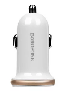 BOROFONE Borofone ładowarka samochodowa 2xUSB biały BFO-BZ5-W - Ładowarki samochodowe - miniaturka - grafika 1