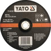 Materiały ścierne - Yato Tarcza do szlifowania metalu wypukłą 230x6 0x22 YT-6125 - miniaturka - grafika 1