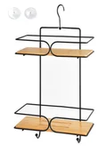 Półki łazienkowe - CARL BAMBOO Półka łazienkowa h33x25x11cm 2 poziomy - miniaturka - grafika 1
