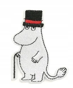 Naszywka Termo Haftowana, Łatka Muminki - Tata Muminek, Tatuś Muminka - Pasmanteria - miniaturka - grafika 1