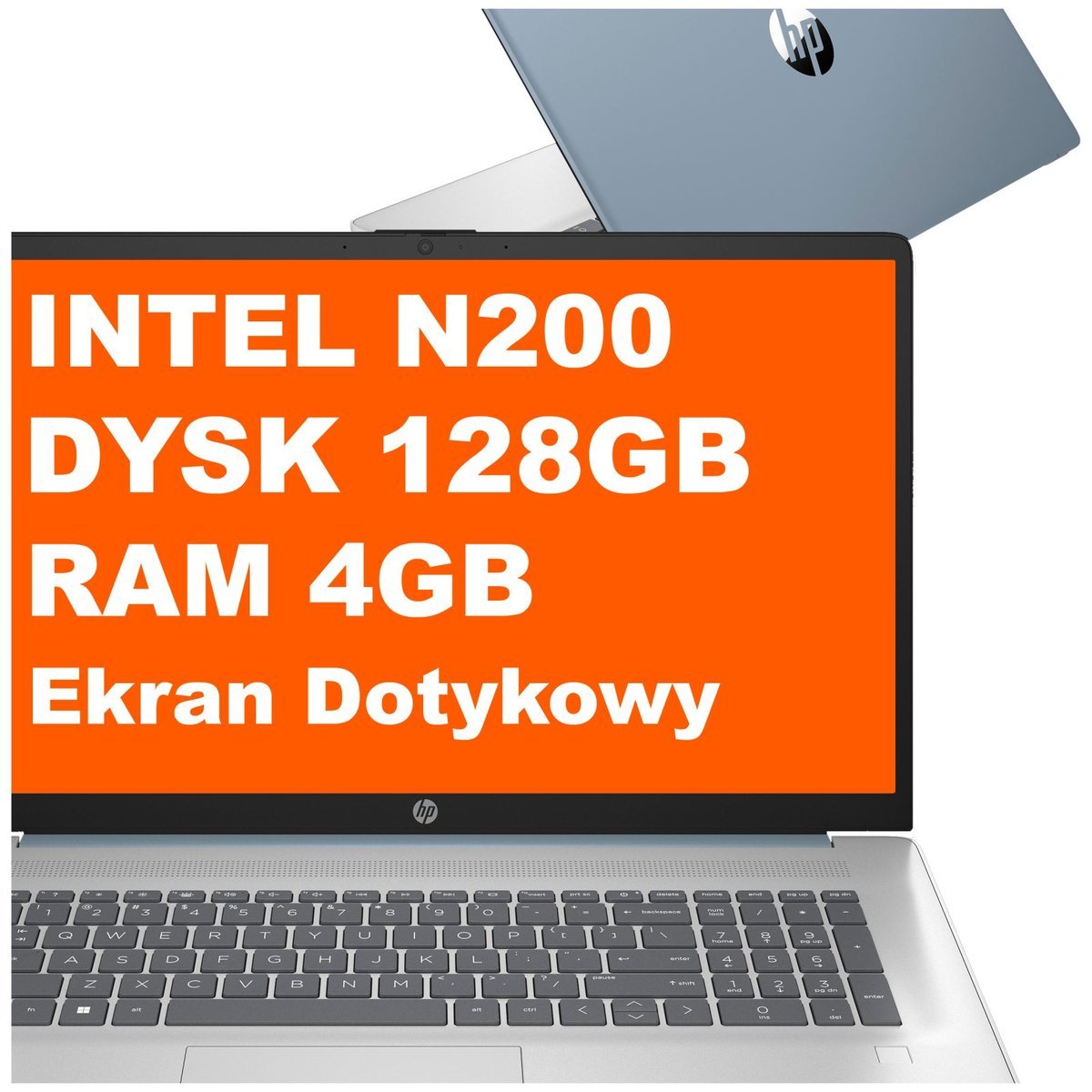 HP 17-cn3107ds / AD7K0UA / Intel N200 / 4GB / 128GB UFS / Intel UHD / HD+ / Dotyk / Win 11 / Niebieski