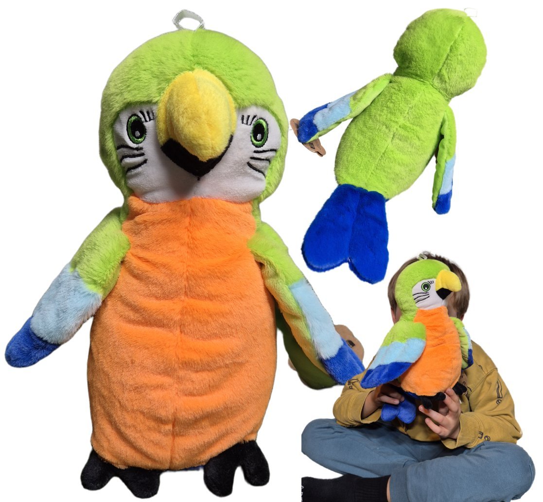 Maskotka Pluszowa PAPUGA 33cm ara Pluszak Przytulanka Zwierzątka Ptaszki