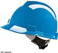 Akcesoria BHP - R.E.I.S. MSA-KAS-VG - Hełm V-GARD wykonany z tworzywa HDPE - czerwony - miniaturka - grafika 1