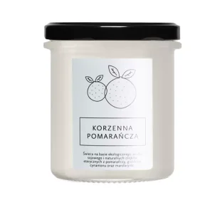 HAGI COSMETICS Świeca sojowa - Korzenna Pomarańcza 230g HAGI - Świece - miniaturka - grafika 1
