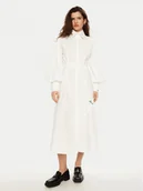 Sukienki - KARL LAGERFELD Sukienka koszulowa A1W13018 Biały Regular Fit - miniaturka - grafika 1