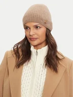 Czapki damskie - Tommy Hilfiger Czapka AW0AW16624 Beżowy - miniaturka - grafika 1