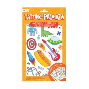Tatuaże zmywalne Tattoo Palooza Bazgroły zeszyt - Zabawki kreatywne - miniaturka - grafika 2