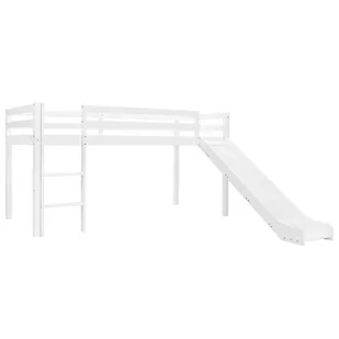vidaXL Wysoka rama łóżka dziecięcego, zjeżdżalnia i drabinka, 97x208cm vidaXL - Łóżka dla dzieci i młodzieży - miniaturka - grafika 1