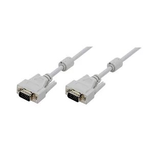 Logilink Kabel danych Vga 5m 2xferryt, szary - Kable komputerowe i do monitorów - miniaturka - grafika 2