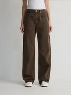 Spodnie damskie - Reserved - Jeansy wide leg - dark grey jeans - miniaturka - grafika 1