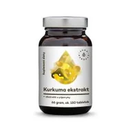 Witaminy i minerały - Aura Herbals Kurkuma Ekstrakt + piperyna ekstrakt suplement diety 150 tabletek 66g - miniaturka - grafika 1